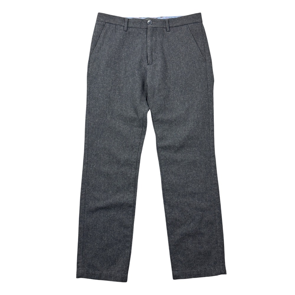 Banana Republic Kentfield Pant Mens 32x32 (32x29) Gray Wool Blend Trousers